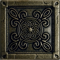 Mosazná dekorace Classic Camomile, 5x5 cm