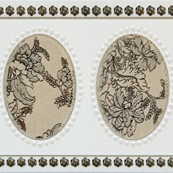 Keramický obklad GlazurKer Border Medal, 9x20 cm